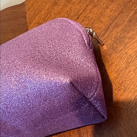 Coach make up bag fragrance bag, violet glitter/Silvertone lightweight NWOT - Picture 9 of 14